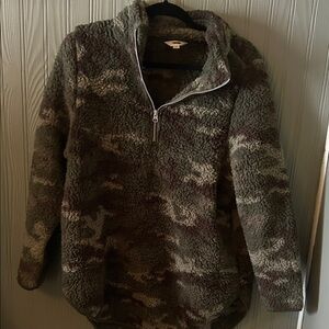 Terra & Sky Olive Sherpa Jacket